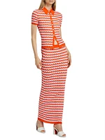 Wilkins Striped Knit Maxi Skirt