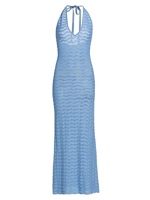 Yael Wave Knit Maxi Dress