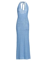 Yael Wave Knit Maxi Dress