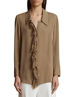 Luka Ruffled Silk Blouse