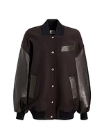 Spencer Wool & Leather Varsity Jacket