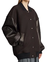 Spencer Wool & Leather Varsity Jacket