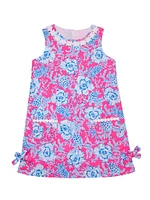 Little Girl's & Floral Shift Dress