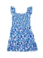 Little Girl's & Mini Jilly Seashell Print Dress