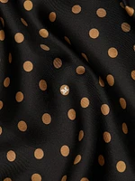 Shock Polka Dot Silk Shirtdress