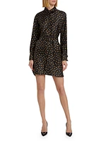 Shock Polka Dot Silk Shirtdress