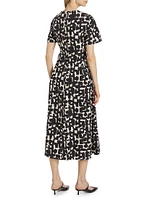 Callas Abstract Cotton-Blend Cocktail Dress