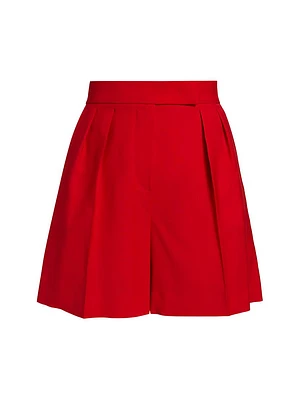 Jessica Pleated Wool Shorts