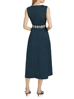 Preston Cotton-Blend A-Line Cocktail Dress