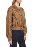 Greenbi Quilted Bomber Jacket