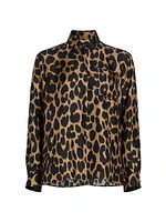 Etna Leopard Silk Shirt