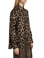 Etna Leopard Silk Shirt