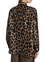 Etna Leopard Silk Shirt