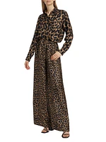 Etna Leopard Silk Shirt