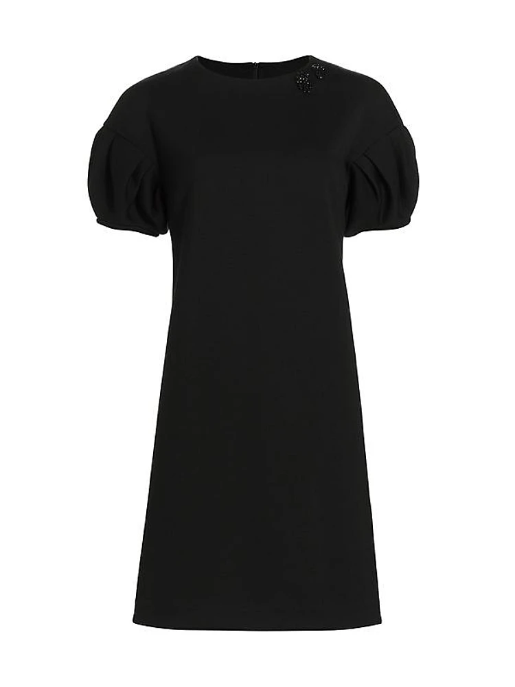 Ursola Embellished Puff-Sleeve Minidress