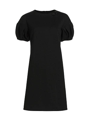 Ursola Embellished Puff-Sleeve Minidress