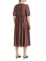 Fatoso Silk-Blend A-Line Midi-Dress