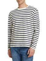 Relaxed Striped Long-Sleeve T-Shirt