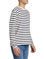 Relaxed Striped Long-Sleeve T-Shirt