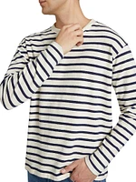 Relaxed Striped Long-Sleeve T-Shirt