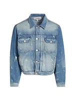 Distressed Denim Jacket