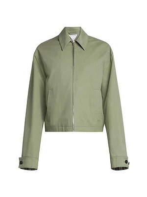 Double-Zip Cotton Work Jacket