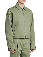 Double-Zip Cotton Work Jacket