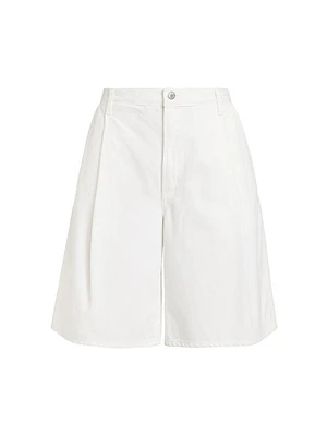 Ellis Denim Wide-Leg Trouser Shorts