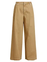 Daryl Cotton Wide-Leg Trousers