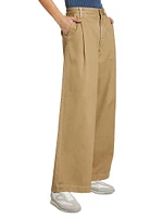 Daryl Cotton Wide-Leg Trousers