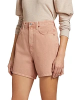 Stella Denim High-Rise Wide-Leg Shorts