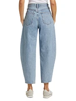 Mara High-Waisted Bowed-Leg Jeans