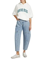 Mara High-Waisted Bowed-Leg Jeans