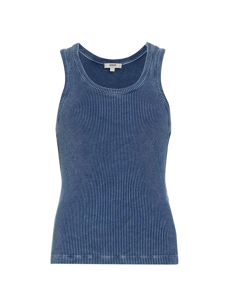 Rib-Knit Scoopneck Tank