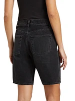 VidaHigh-Rise Split Jean Shorts