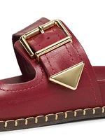 Naomi Leather Buckle Sandals