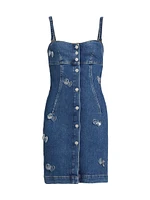 Denim Peace Charm Minidress