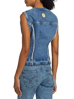 Denim Flap Pocket Waistcoat