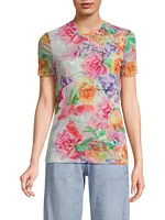 Fionna Floral Mesh T-Shirt