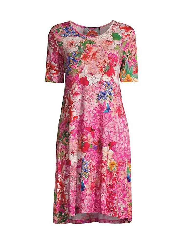 Janie Floral Swing Minidress