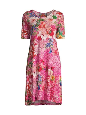 Janie Floral Swing Minidress