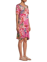 Janie Floral Swing Minidress