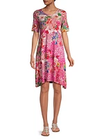 Janie Floral Swing Minidress