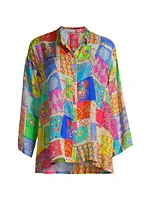 Multee Patchwork Silk Blouse