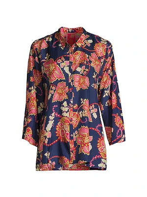 Montreux Floral Silk Blouse