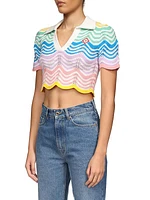 Wave Crochet Crop Top