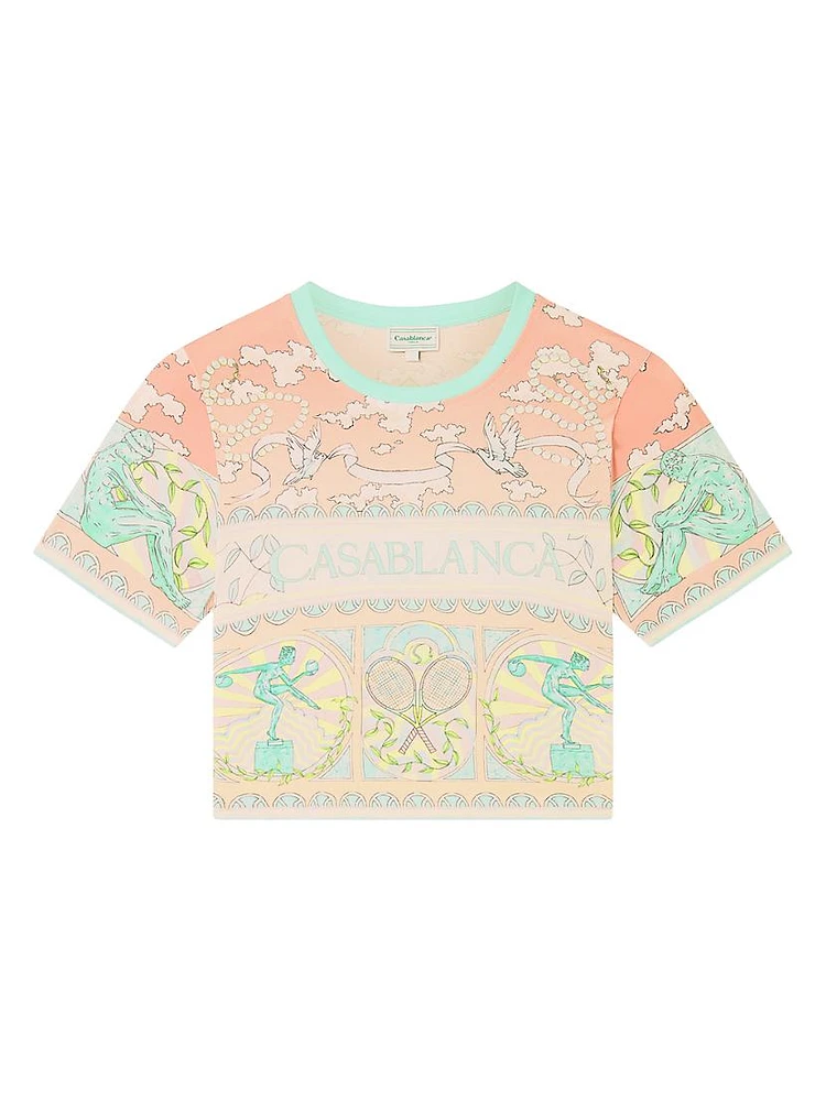 Vase Printed Crop T-Shirt