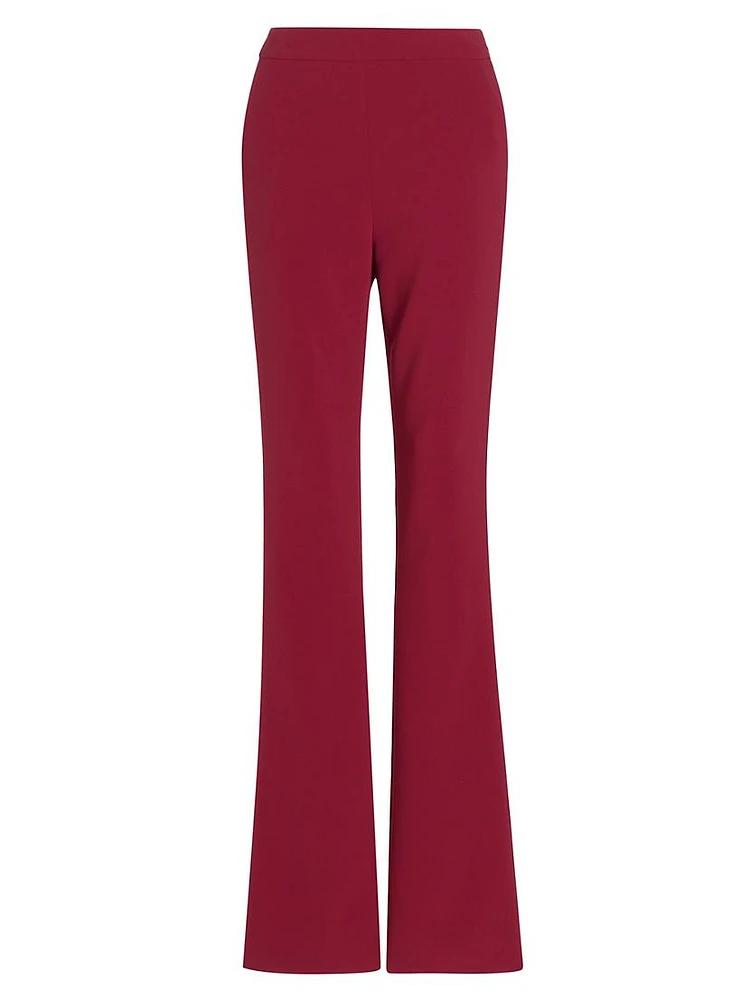 High-Rise Straight-Leg Trousers