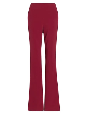 High-Rise Straight-Leg Trousers