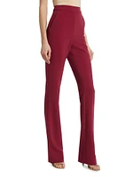 High-Rise Straight-Leg Trousers